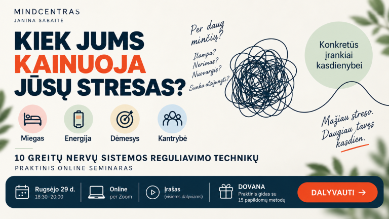 streso seminaras paysera
